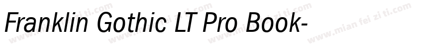 Franklin Gothic LT Pro Book字体转换